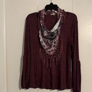 Energie Plum and Multicolor Top